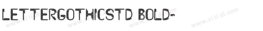 lettergothicstd bold字体转换